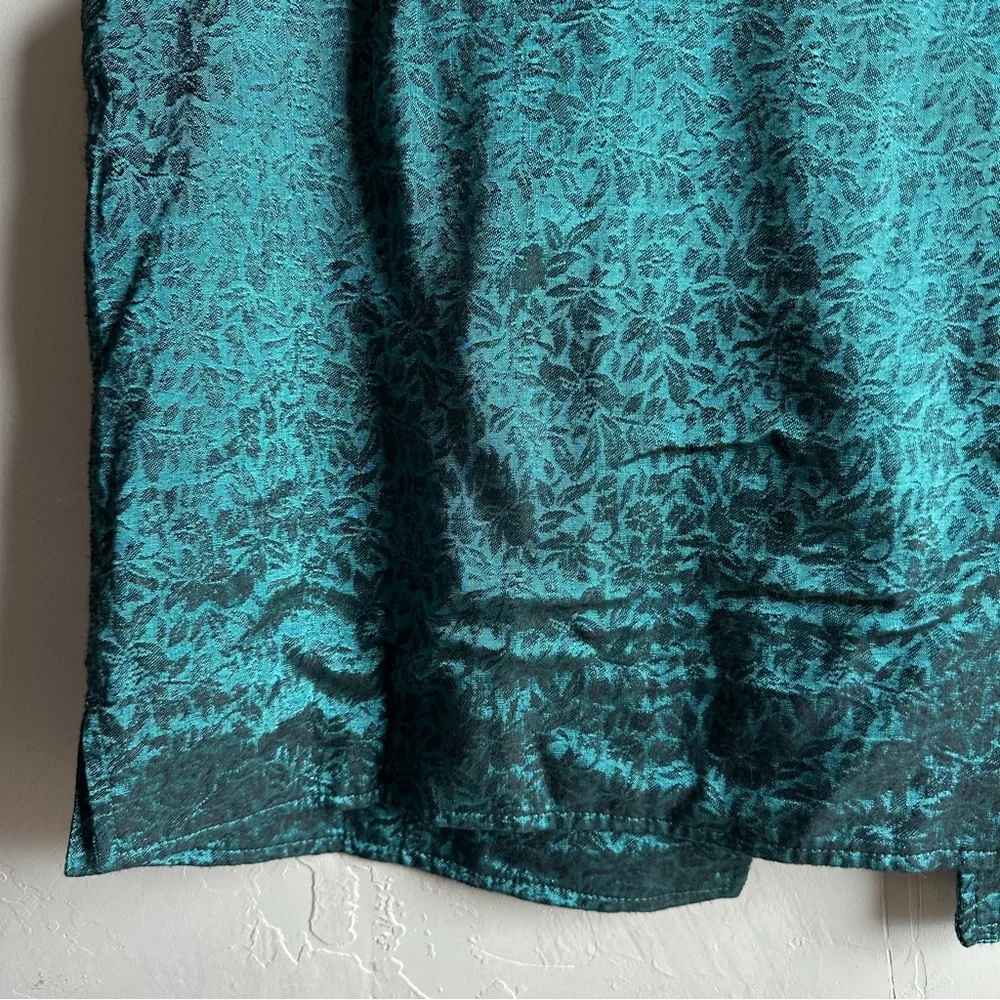 Vintage Coldwater Creek Tapestry Vest Bohemian Boho Artsy Chic Paisley Sz L Silk